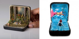 Canadian Artist Creates Miniature Dioramas In An Old Vintage Ring Boxes