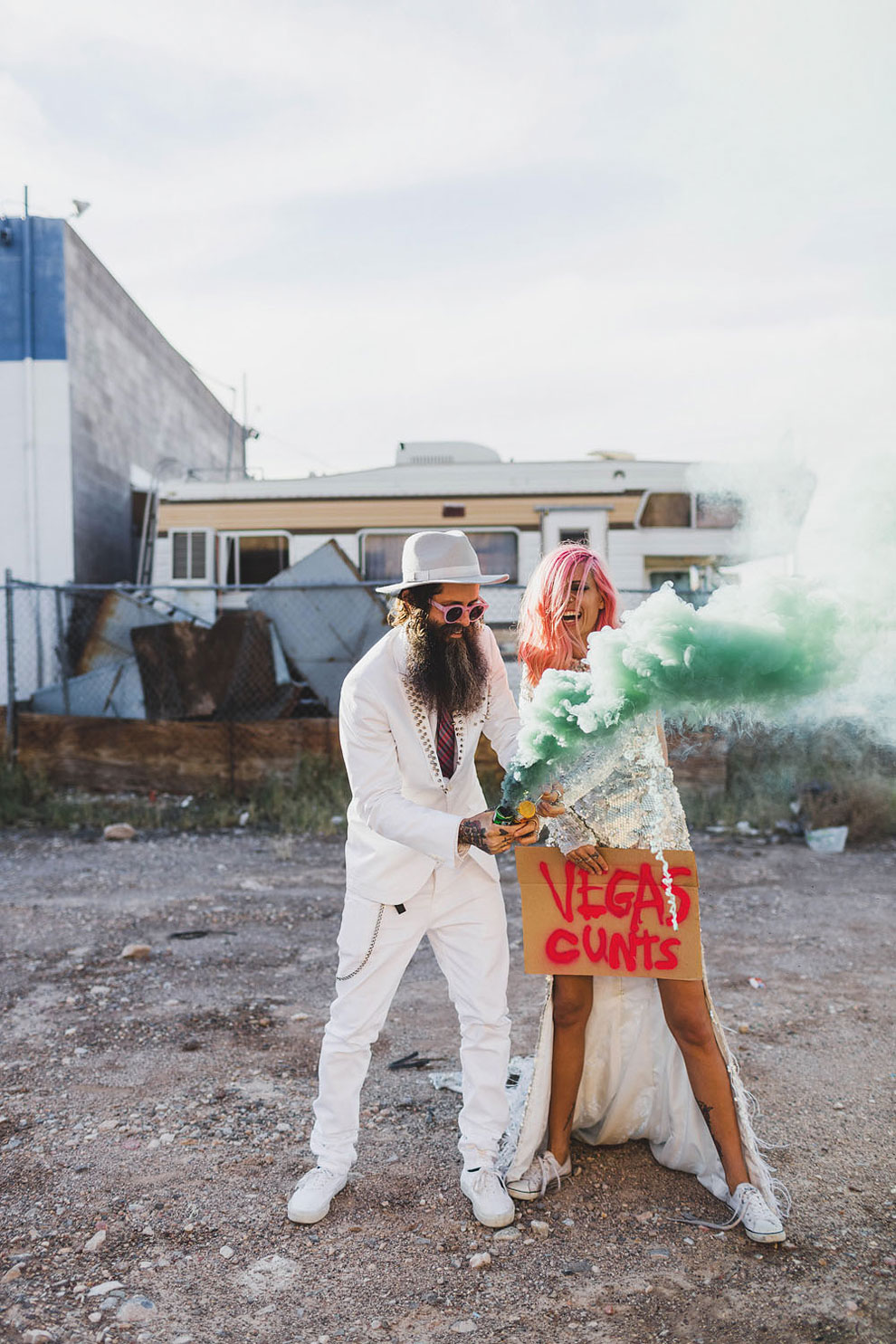 This Badass Couple’s Vegas Elopement Is The Epitome Of Cool Design You Trust — Design Daily