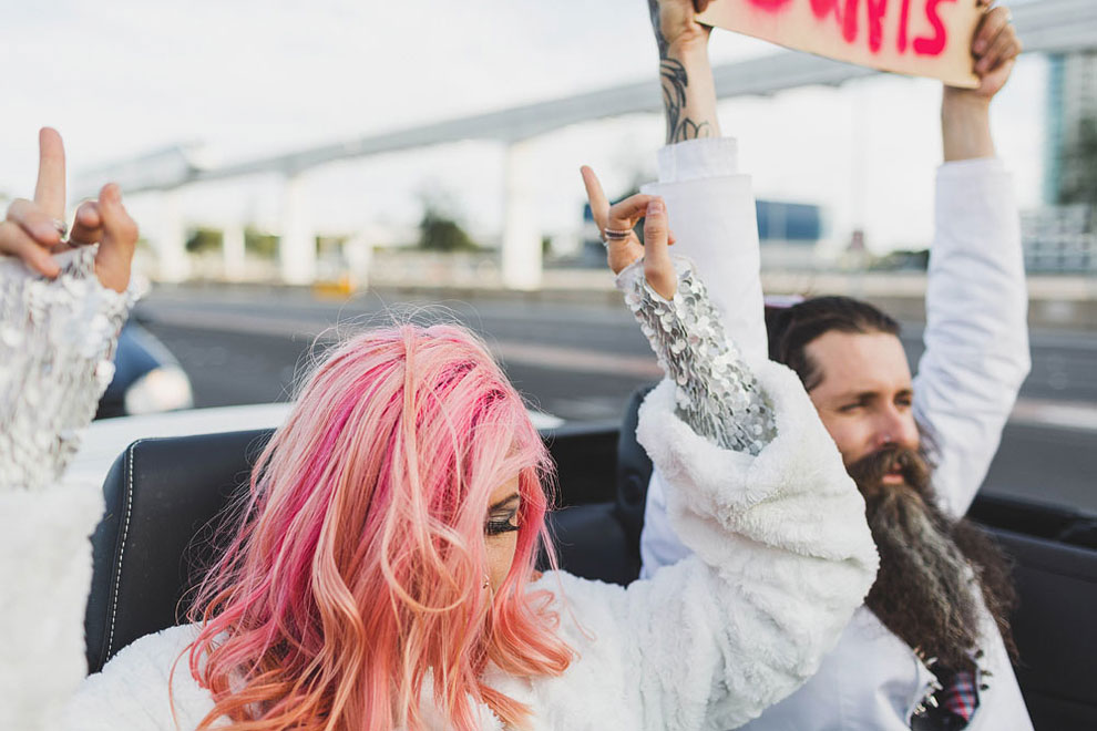 This Badass Couple’s Vegas Elopement Is The Epitome Of Cool Design You Trust — Design Daily