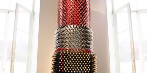 Giant Lipstick - The Art Object Created From 5000+ Used Lipsticks