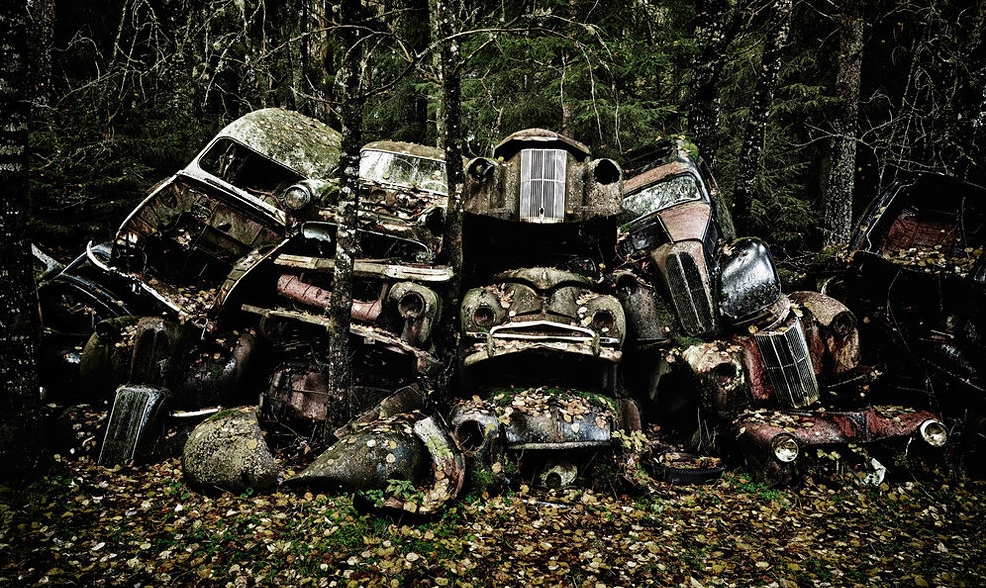 Abandoned Motors At Makeshift Car Graveyards » Design You Trust ...