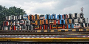End of the Line: 180 Decayed Carriages in Train “Graveyard”