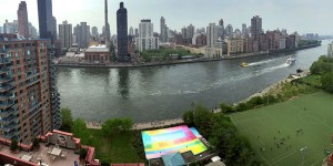 Artist Used 145 Gallons Of Paint To Revive An Abandoned Pool On Roosevelt Island