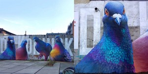 Towering New Pigeon Murals by ‘Super A’