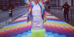 Monday Commuters Delighted by London Bridge's Transformation into Rainbow Brick Road