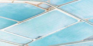 Beautiful Aerial Photos Of The Blue Salt Fields, Shark Bay, Australia