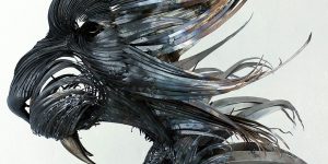 New Hammered Steel Animal Head Sculptures by Selçuk Yılmaz