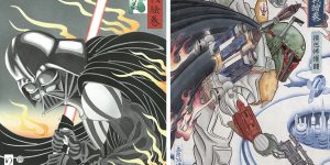 Star Wars Prints Styled As Traditional Japanese Art
