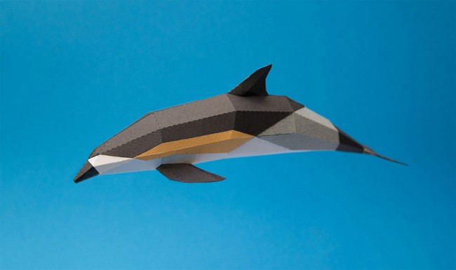 Geometric 3D Mammals Crafted with Complex Paper Folding » Design You Trust