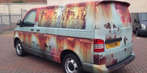 Brand New VW Transporter Gets Witty Camouflage To Keep It From Being Stolen