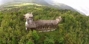 An Abandoned Indonesian Church Shaped Like a Massive Clucking Chicken