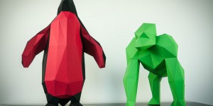 Papertrophy – Life-Size Polygon Shaped Paper Sculpture For Your Home By Holger Hoffmann