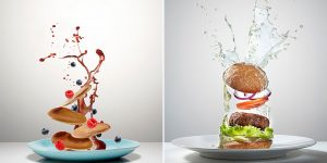 A Photographer Took Delightfully Messy Photos Of Meals In Mid-Air
