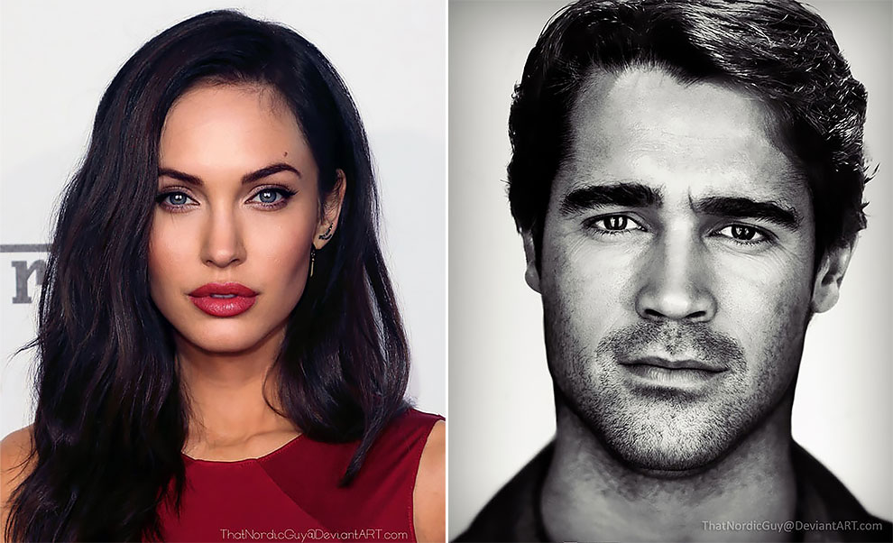 An Artist Creates Stunning Portraits By Combining Photos Of Celebrities ...