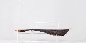 This Minimal Trunk Bench By Cradle Design Studio Uses Misfit Tree Parts