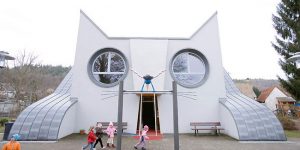 This Feline-shaped Kindergarten Is The Cat’s Meow
