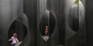 Sculptural Steel Labyrinth at a Former Coal Mine