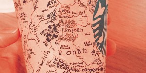 Customer at Starbucks Draws Detailed Map of Middle-Earth From ‘The Lord of the Rings’ & ‘The Hobbit’ on Coffee Cup
