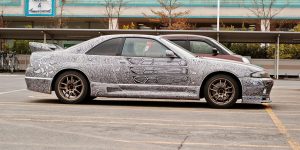 This Guys Lets His Artist Wife Doodle With Sharpie Pen On His Nissan Skyline GTR