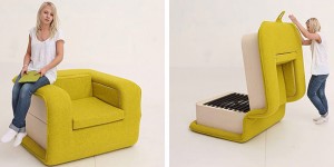 This Armchair Is Designed To Fold Out Into A Bed