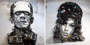 Artist Christian Pierini  Creates Fantastic and Detailed Portraits Using Instruments and Objects