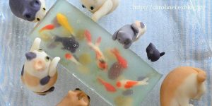 These Candy Cats Trying To Catch Goldfish Stuck In Jelly Are Too Good To Eat