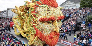 19 Giant Flower Sculptures Honour Van Gogh At World’s Largest Flower Parade In The Netherlands