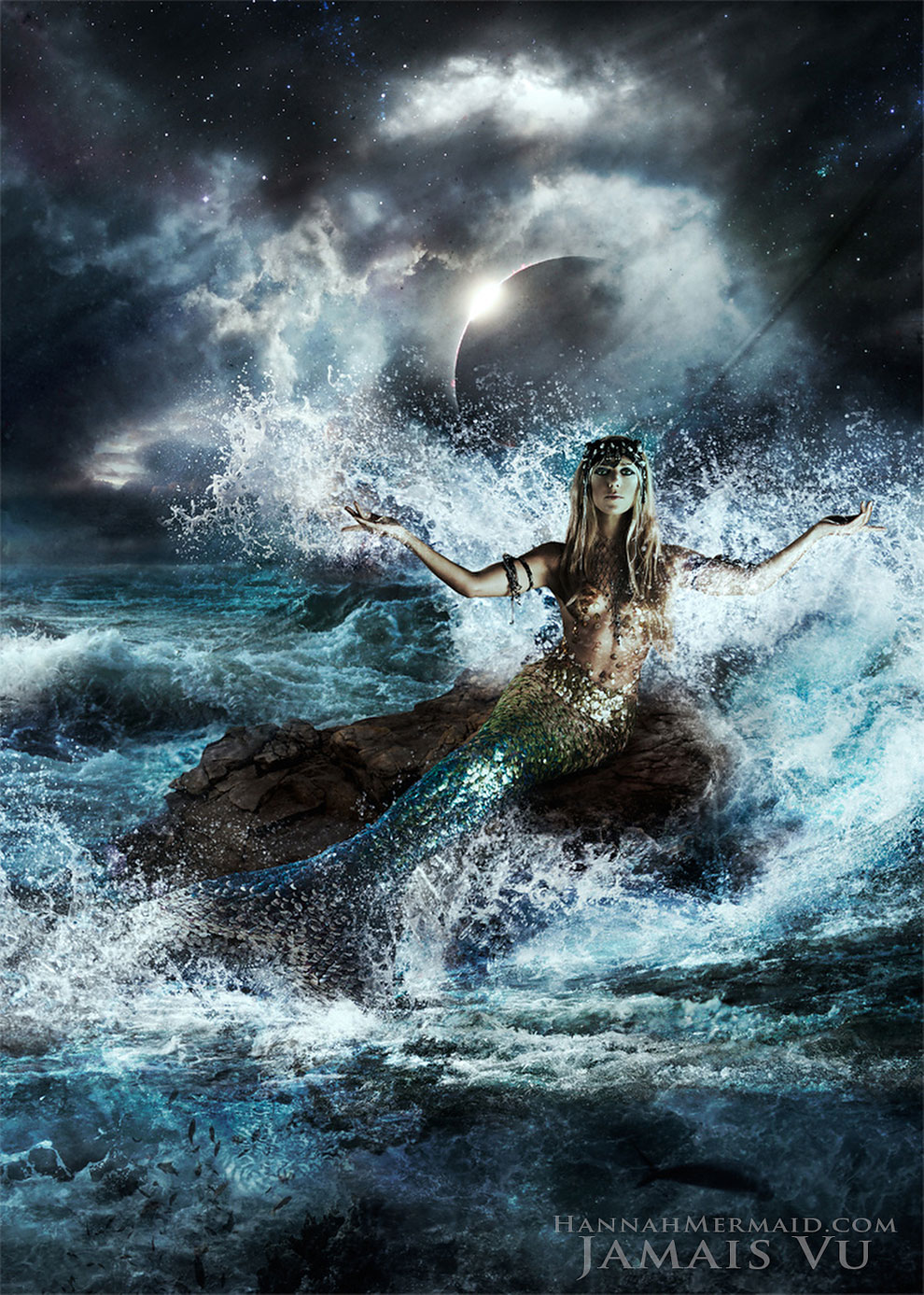 A Real-Life Mermaid Who Swims With Sharks Using Her Fish Tail And Holds ...