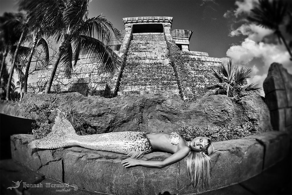 A Real-Life Mermaid Who Swims With Sharks Using Her Fish Tail And Holds ...