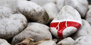 A Street Artist Painted Underpants On Rocks To Criticize Nudity Censorship