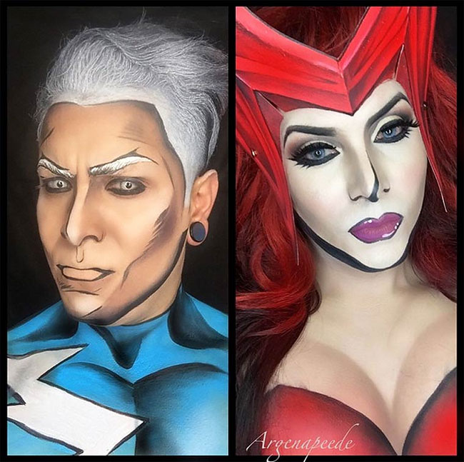 When An Artist Turns Himself Into Superheroes Thanks To Body Painting ...