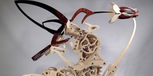 Artist Created Ornate Kinetic Sculpture That Fluidly Mimics A Hummingbird's Flight