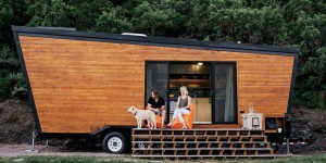 Nomadic Couple Built a Stylish Trailer Home for $50,000
