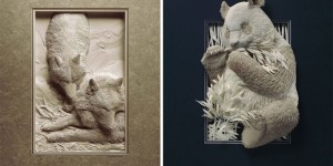 These Amazing Animal Sculptures Were Made from Carefully Cut Layers of Paper