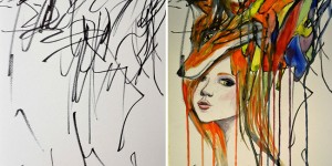 Artist Turns Her 2-Year-Old’s Sketches Into Paintings