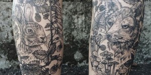 Nature-Inspired Tattoos Combine Vintage-Style Etchings of Fauna and Flora
