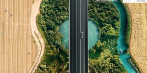 Beautifully Designed BMW Ads Show Aerial View Of Roads That Look Like Guitars & Violins