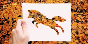 This Artist Uses Natural Landscapes to Color in Cutout Silhouettes of Animals