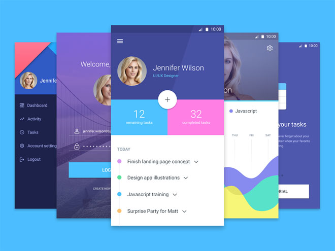 Material App Ui Design material-design-app-ui-kit » Design You Trust — Design Daily Since 2007