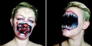 This Female Artist Creates A Superb Scary Face Paintings