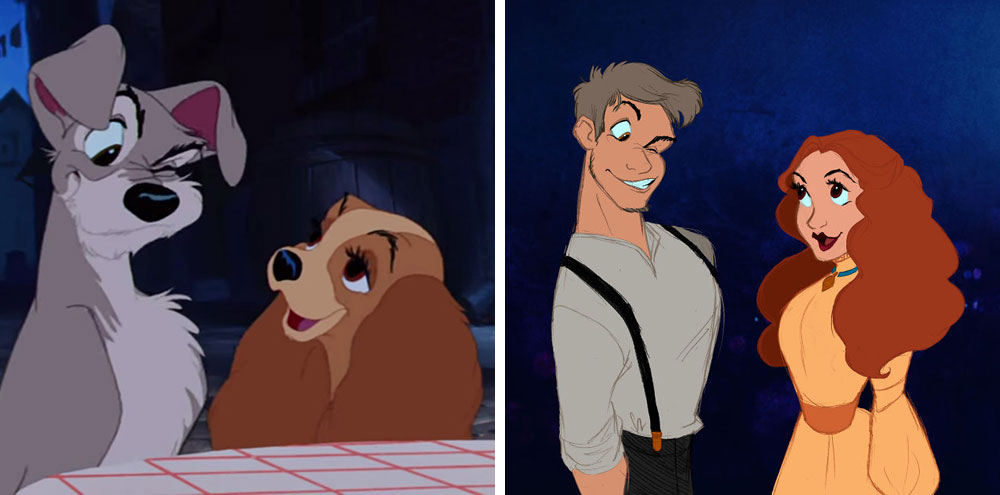 Artist Draws Disney Animals As Humans While Keeping Their Unique ...