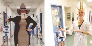 Cancer Patient Snaps Funny Photos With IV Pole To Bring Cheer To Others During Chemotherapy