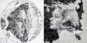 This Artist Creates Magnificent Portraits On Maps