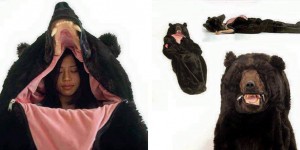 An Unusual, Luxurious Sleeping Bag That Looks Just Like A Life-Sized Bear