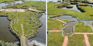 This Man Spent 25 Years To Create The ”World Map” On The Banks Of Lake Klejtrup, Denmark