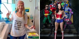 Brave Mum Dresses As Wonder Woman For Last Day Of Chemo