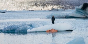 Street Artist Creates New Pieces Of Art On Icebergs In North America