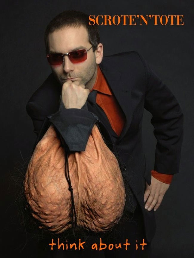 Hairy hotsell testicle backpack