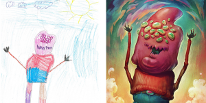 Artists Give New Life to Children's Monster Drawings to Encourage a Creative Path