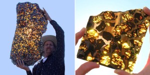 This Fukang Meteorite Is 4.5 Billion Years Old And Weighs Over 2,000 Pounds